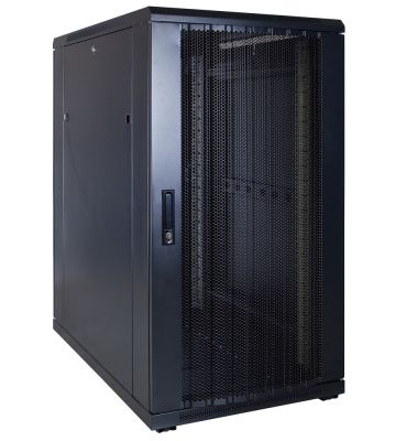 22U serverkast met geperforeerde voordeur 600x1000x1200mm