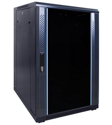 18U serverkast met glazen voordeur 600x800x1000mm