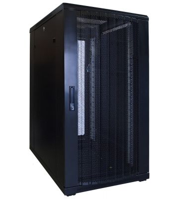 22U serverkast met geperforeerde voordeur 600x800x1200mm