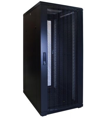 27U serverkast met geperforeerde voordeur 600x800x1400mm