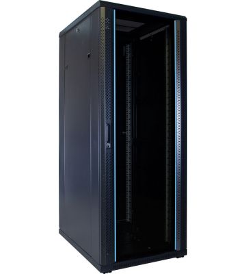 32U serverkast ongemonteerd met glazen voordeur 600x800x1600mm