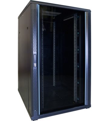 27U serverkast met glazen voordeur 800x1000x1400mm