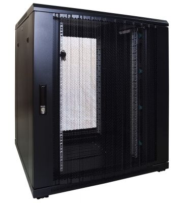 18U serverkast met geperforeerde voordeur 800x800x1000mm