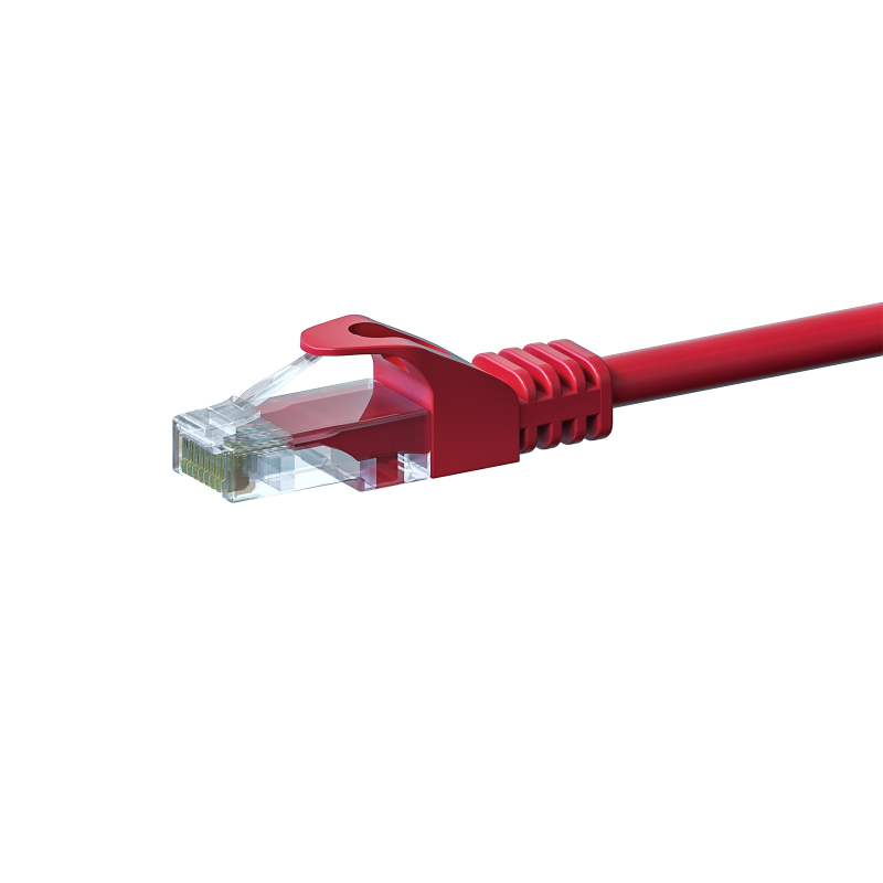 UTP CAT5e patchkabel 0,50m rood - 100% koper