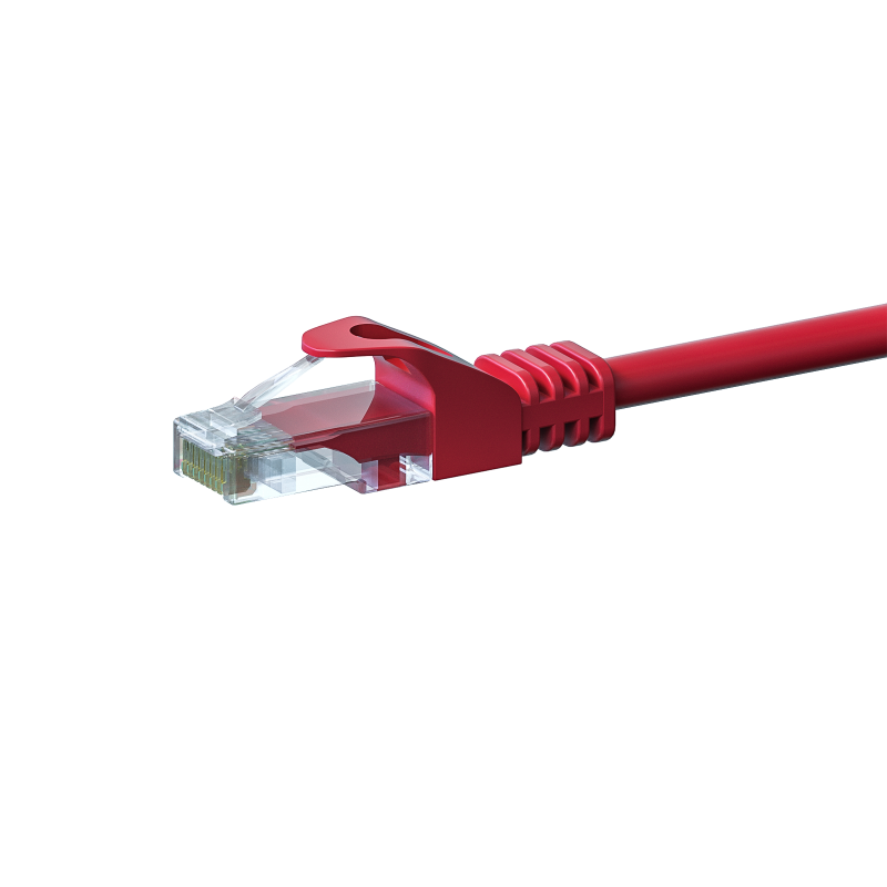 UTP CAT5e patchkabel 7,5m rood - 100% koper