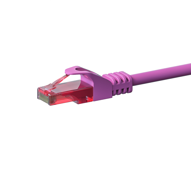 UTP CAT6 patchkabel 7,5m roze - 100% koper