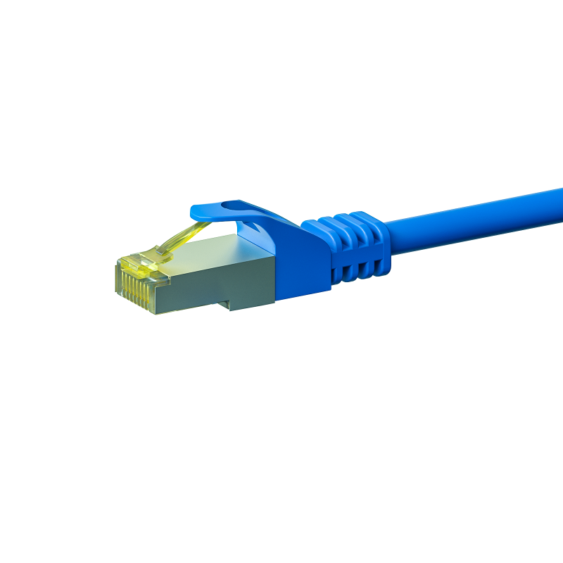 Cat7 S/FTP (PIMF) patchkabel 0,25m blauw